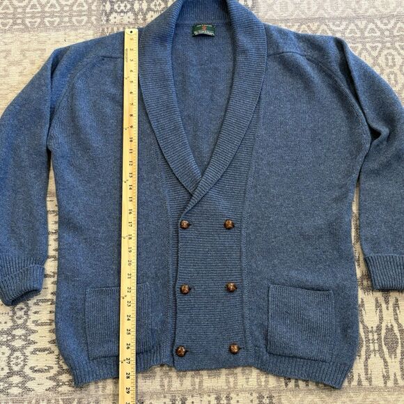 The Scotch House Men’s CARDIGAN Collar 100% Lambswool MADE IN SCOTLAND L XL - Picture 6 of 11